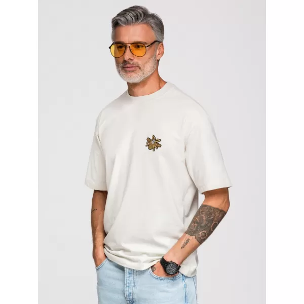  Herren-T-Shirt OMBRE OM-TSCT-0275 CREMEFARBEN 