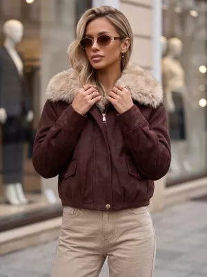 Damenjacke DSTREET TY5699 BURGUND