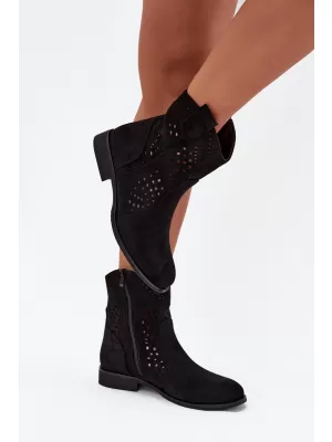 Damen-Stiefeletten BOTO DA167P SCHWARZ