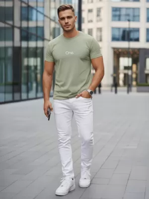 Herren-T-Shirt DSTREET NX5125R-MO GRÜN