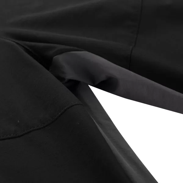  Softshellhose für Herren ALPINE PRO AKAN 3 SCHWARZ 