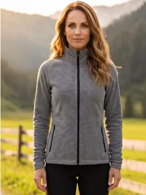 Damen-Sweatshirt aus Microfleece MALFINI FACTOR 853 SCHWARZES HIGHLIGHT