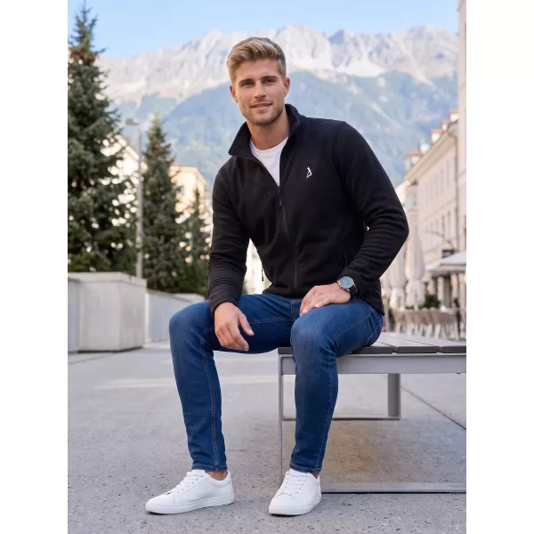  Fleece-Sweatshirt für Herren ALTISPORT ALM002852 SCHWARZ UND SILBER 