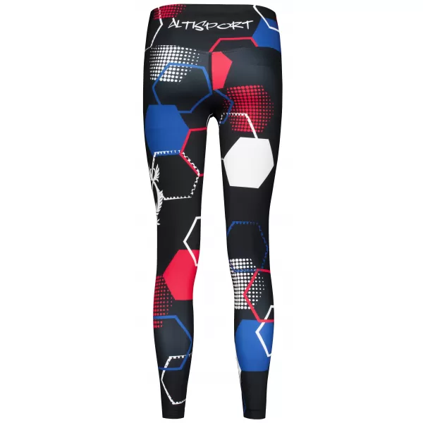  Damen Premium Long Funktionsleggings (neue Größen) ALTISPORT VOJ/ALW036LEG05 HEXA SCHWARZ 