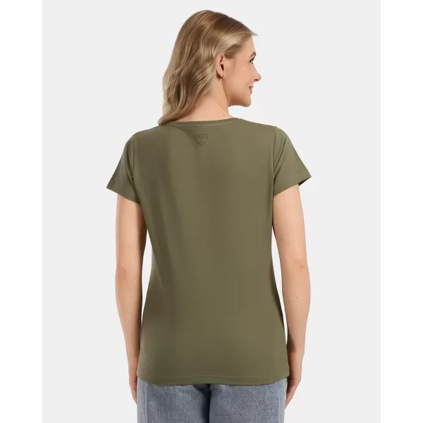  Damen-T-Shirt KILPI PROMO-W 1L0355KI GRÜN 