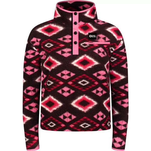  Fleece-Sweatshirt für Damen NORDBLANC BOLETUS NBSFL8378 BURGUND 