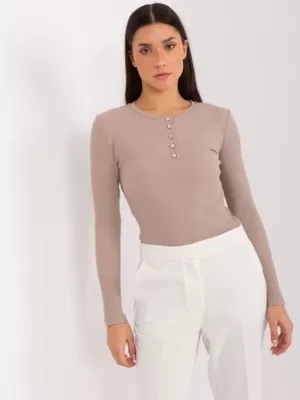 Damenbluse BASIC FEEL GOOD RV-BZ-9211.26X DUNKELBEIGE