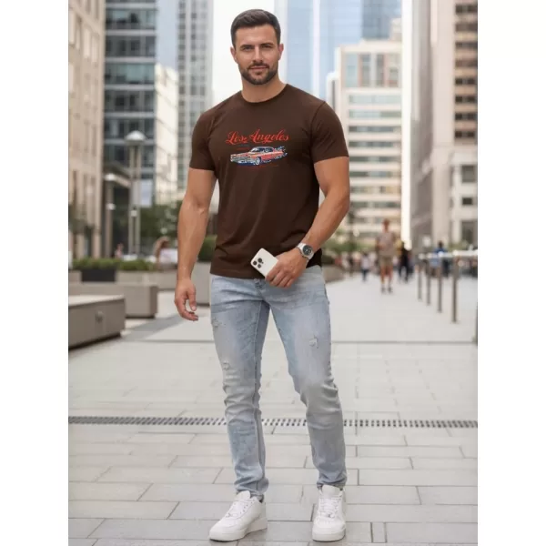  Herren-T-Shirt DSTREET NX0055R-CH BRAUN 