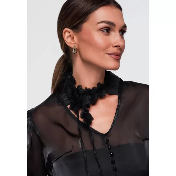  Damenbluse OMBRE OW-TS-E0086 SCHWARZ 
