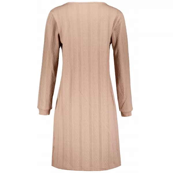  Sweatshirt-Kleid für Damen ALTISPORT ILARIA HELLBEIGE 