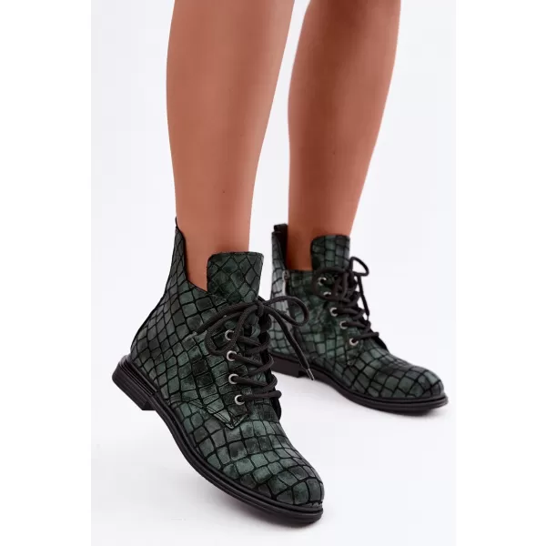  Damen-Stiefeletten ARTIKER 55C1325 GRÜN/SCHWARZ 
