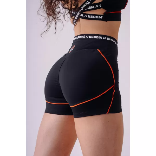  Damen-Shorts NEBBIA OLYMPIA HIGH-WAIST 937 SCHWARZ 