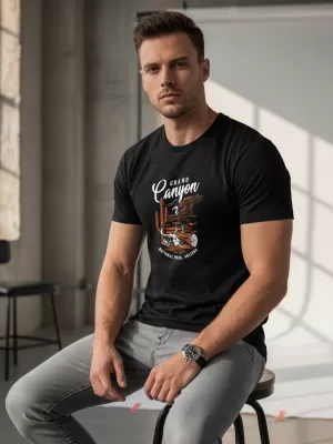 Herren-T-Shirt DSTREET NX059R SCHWARZ