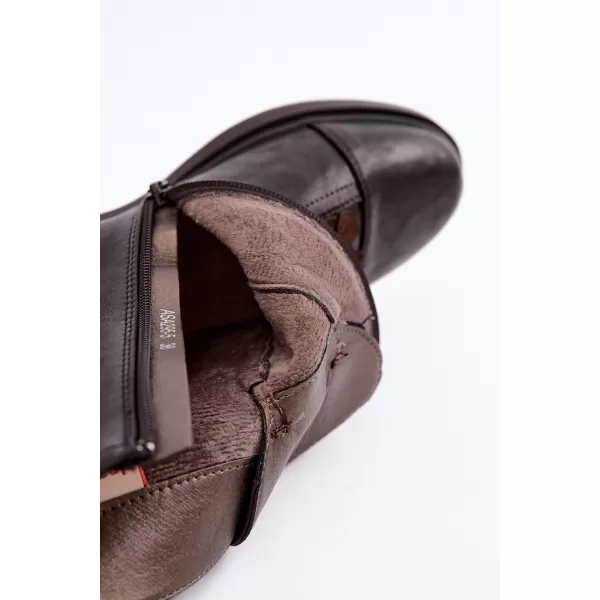  Damen-Stiefeletten BOTO ASA295-5 BRAUN 