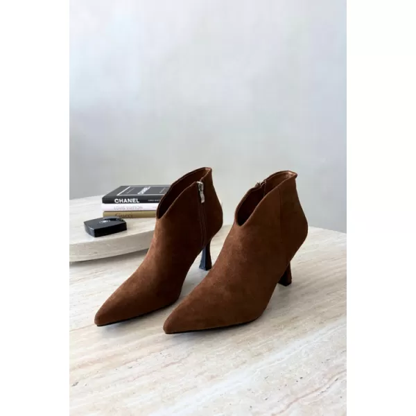  Damen-Stiefeletten BOTO D-219 KAMEL 