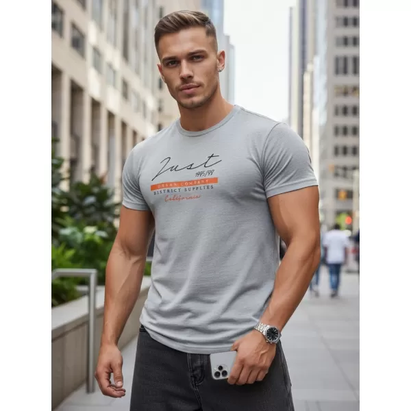  Herren-T-Shirt DSTREET RX5424 HELLGRAU 