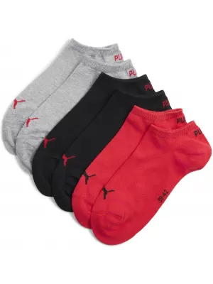 Socken PUMA UNISEX SNEAKER PLAIN 3P 93862401 SCHWARZ/ROT