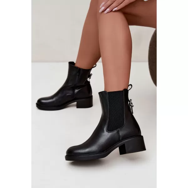  Damen-Stiefeletten SERGIO LEONE BT-04 SCHWARZ 