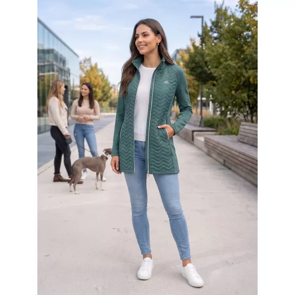  Hybridmantel für Damen ALTISPORT IRYSA DUNKELGRÜN 
