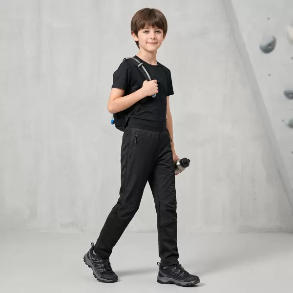  Softshellhose für Kinder ALPINE PRO ABARO 2 SCHWARZ 