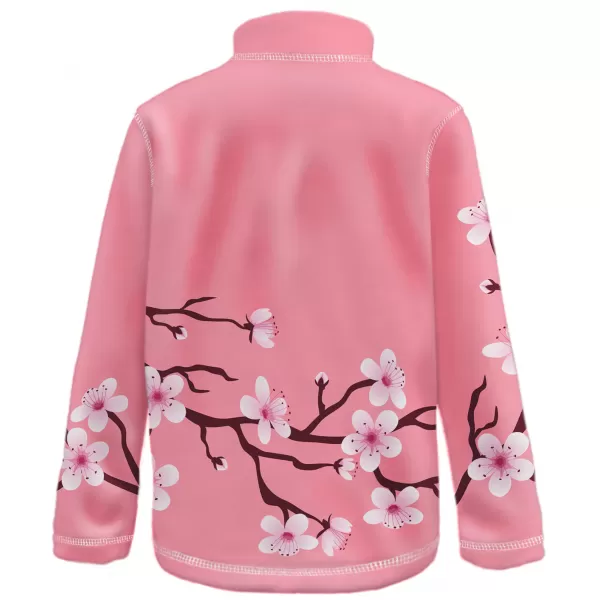  Fleece-Sweatshirt für Kinder WAMU SAKURY ROSA 