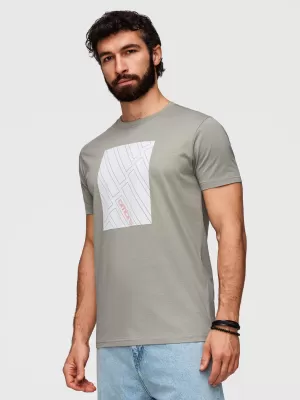 Herren-T-Shirt OMBRE OM-TSPT-0259 GRAU