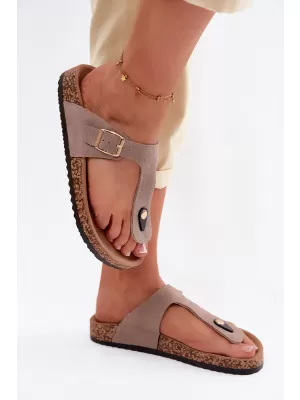 Damen-Flip-Flops BOTO 26SD21-101 BEIGE