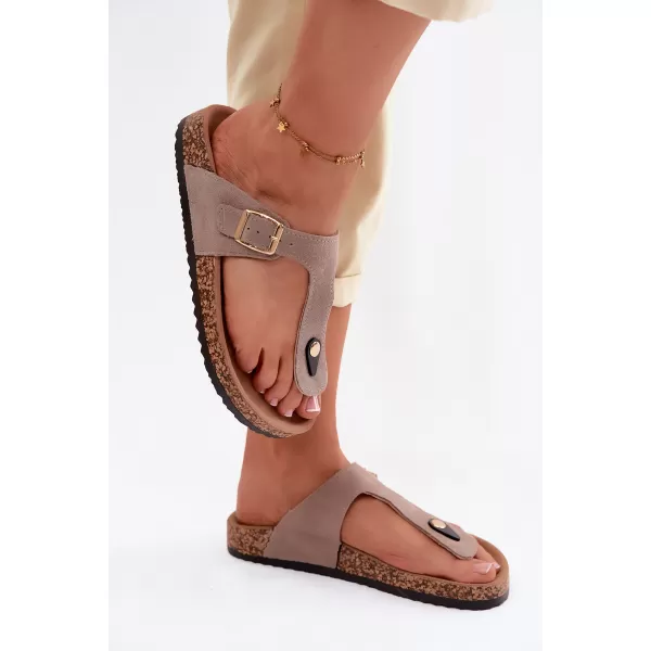  Damen-Flip-Flops BOTO 26SD21-101 BEIGE 