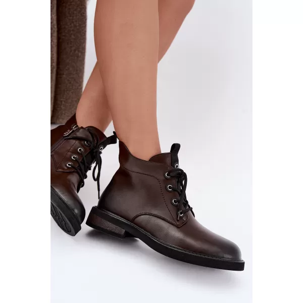  Damen-Stiefeletten D&A CR62-3337 BRAUN 
