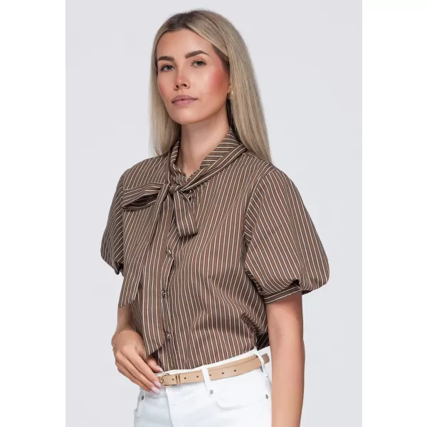  Damenhemd OMBRE OW-SH-E0067 BRAUN 
