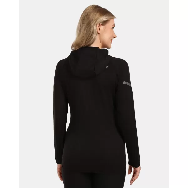  Fleece-Sweatshirt für Damen KILPI MEMPHIS-W 1L0201KI SCHWARZ 