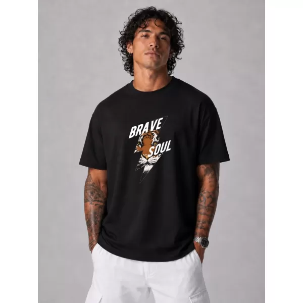 Herren-T-Shirt DSTREET NX1010R-BK-O SCHWARZ 