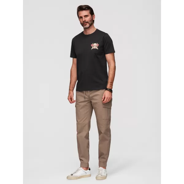  Herren-T-Shirt OMBRE OM-TSPT-0257 SCHWARZ 
