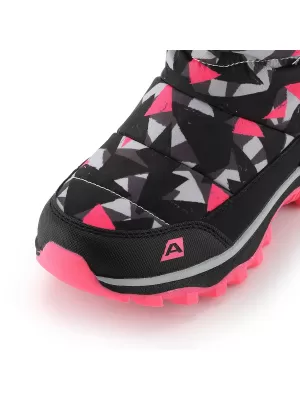 Winterschneemänner für Kinder ALPINE PRO BERNO NEONPINK