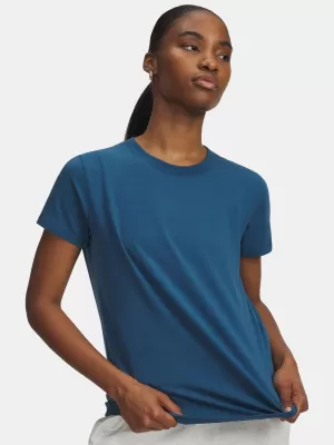 Damen-T-Shirt UNDER ARMOUR RIVAL CORE SS 1383648-498 BLAU