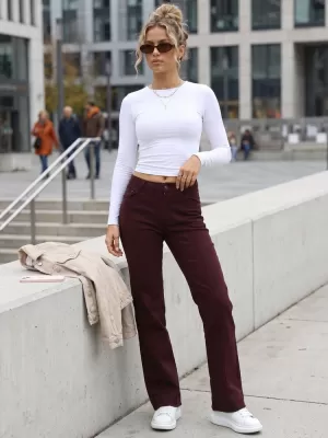 Damenhosen DSTREET UY3090 ROT