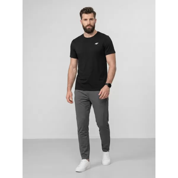  Herren-T-Shirt 4F WAW25TTSHM2373 TIEFSCHWARZ 