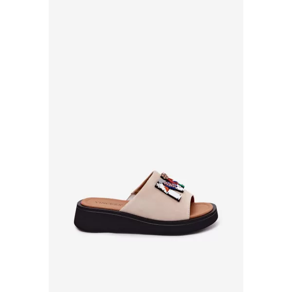  Damenhausschuhe VINCEZA 66942 BEIGE 