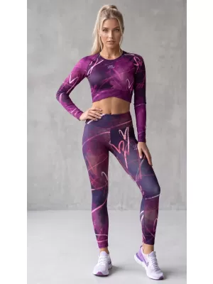 Lange Premium-Leggings für Damen (neue Größen) ALTISPORT VOJ/ALW082LEG05 LILA