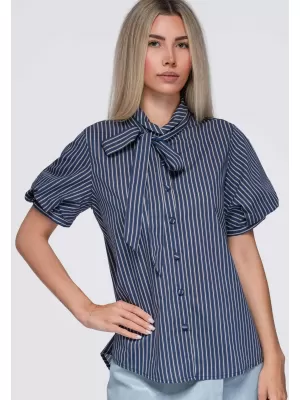Damenhemd OMBRE OW-SH-E0067 MARINEBLAU