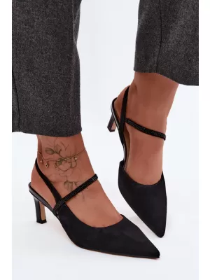 Damensandalen D&A CR61-3048 SCHWARZ