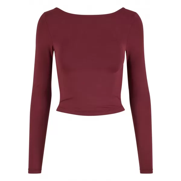  Damen-T-Shirt URBAN CLASSICS TB7721 KIRSCHE 