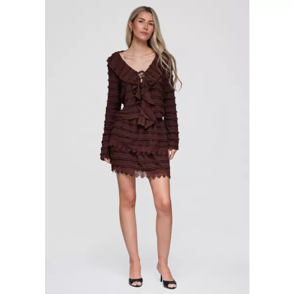  Damenbluse OMBRE OW-TS-E0067 DUNKELBRAUN 