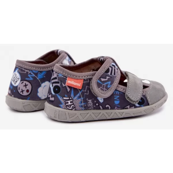  Kinderhausschuhe MILAMI 118/BR-36 GRAU 