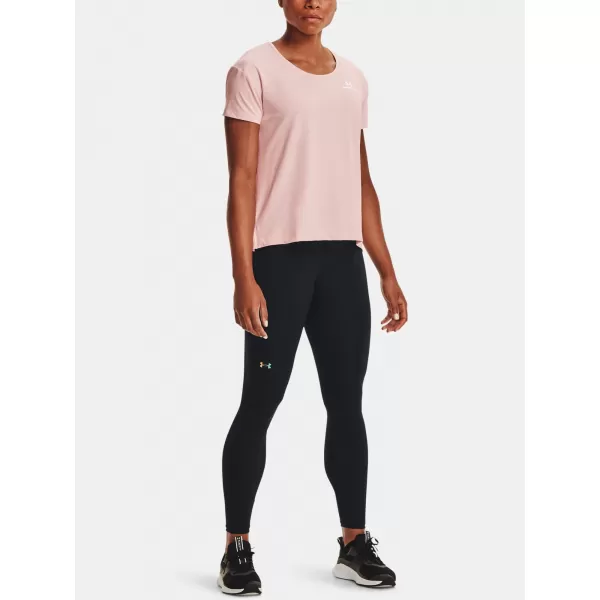 Damen-T-Shirt UNDER ARMOUR UA RUSH ENERGY CORE SS 1365683-685 ROSA 