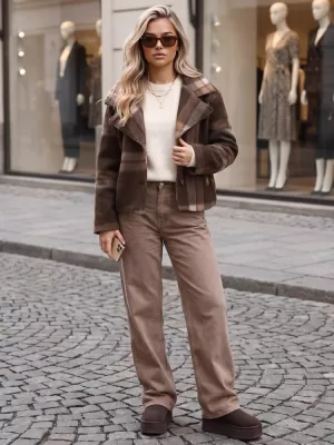Damenmantel DSTREET 1 NY0835 BRAUN