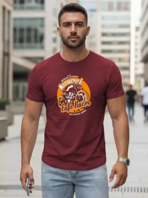 Herren-T-Shirt DSTREET NX5095R-BU BURGUND