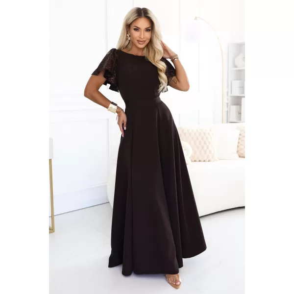  Kleid NUMOCO MIRELLA 694-2 SCHOKOLADENBRAUN 