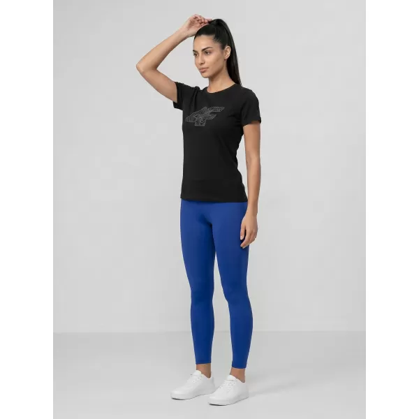  Damen-T-Shirt 4F WMM00TTSHF3309 TIEFSCHWARZ 