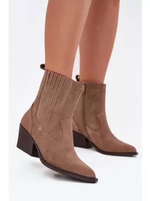 Damen-Stiefeletten BOTO NC1339K/6350 KHAKI
